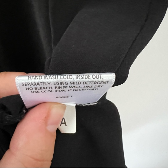 eileen fisher | 100% silk black tunic dress beaded neckline XS - Picture 5 of 5